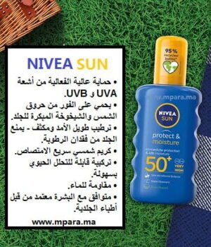 nivea sun spray hydratante protect et play 50spf 200ml