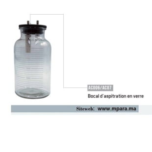 Bocal d’aspitration en verre  AC006/AC07