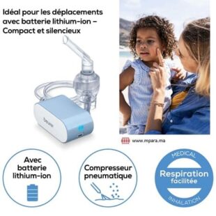 Nébuliseur électrique beurer IH60 – Traitement respiratoire efficace avec batterie