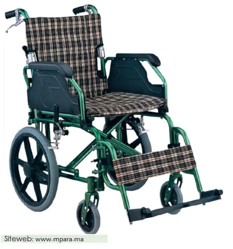 FAUTEUIL ROULANT EN ALUMINIUM ROUES ARRIERES PETITES