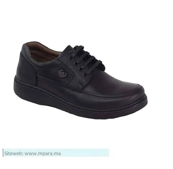 Chaussures m dicales confortables en cuir homme