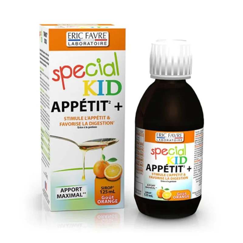 Eric Favre Special Kid Sirop Appetit+ Gout orange 125ml