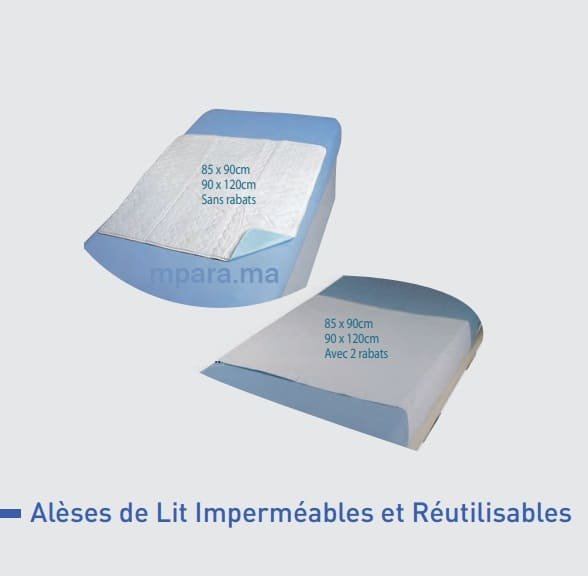 Alèse De Lit Lavable Adulte - Imperméable Et Antidérapante, Protège Matelas Des Fuites, Plusieurs Tailles