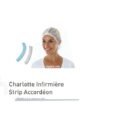 Charlotte Infirmière 50026 – Design Accordéon – Blanche et Bleue