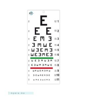 ECHELLE D'ACUITE VISUELLE