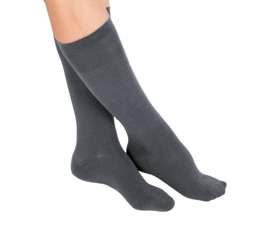 Chaussettes Diabétiques Bambou – Gris foncé