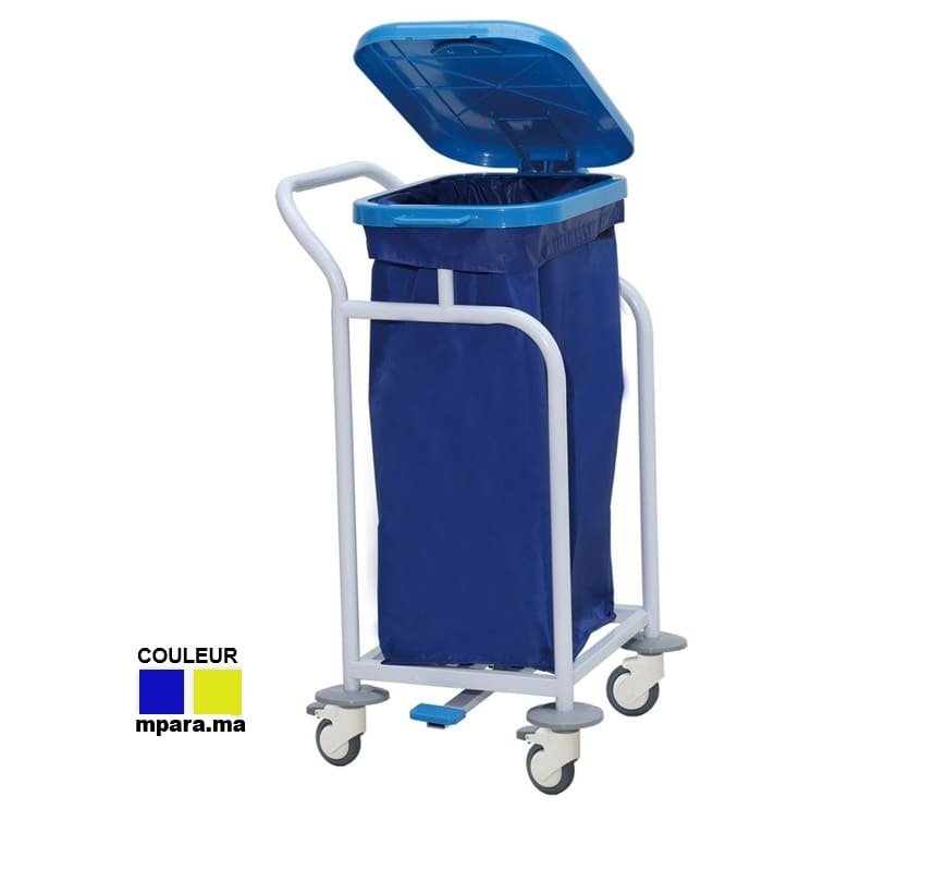 Chariot de Collecte des Déchets Médicaux – Robuste et Pratique pour Hôpitaux