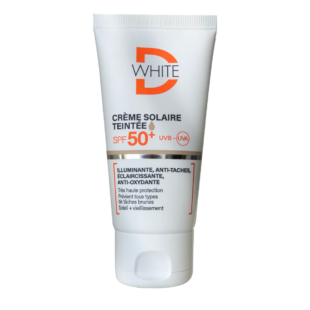 Dwhite Écran Solaire SPF50 TEINTEE – Protection Haute Visage 50ml