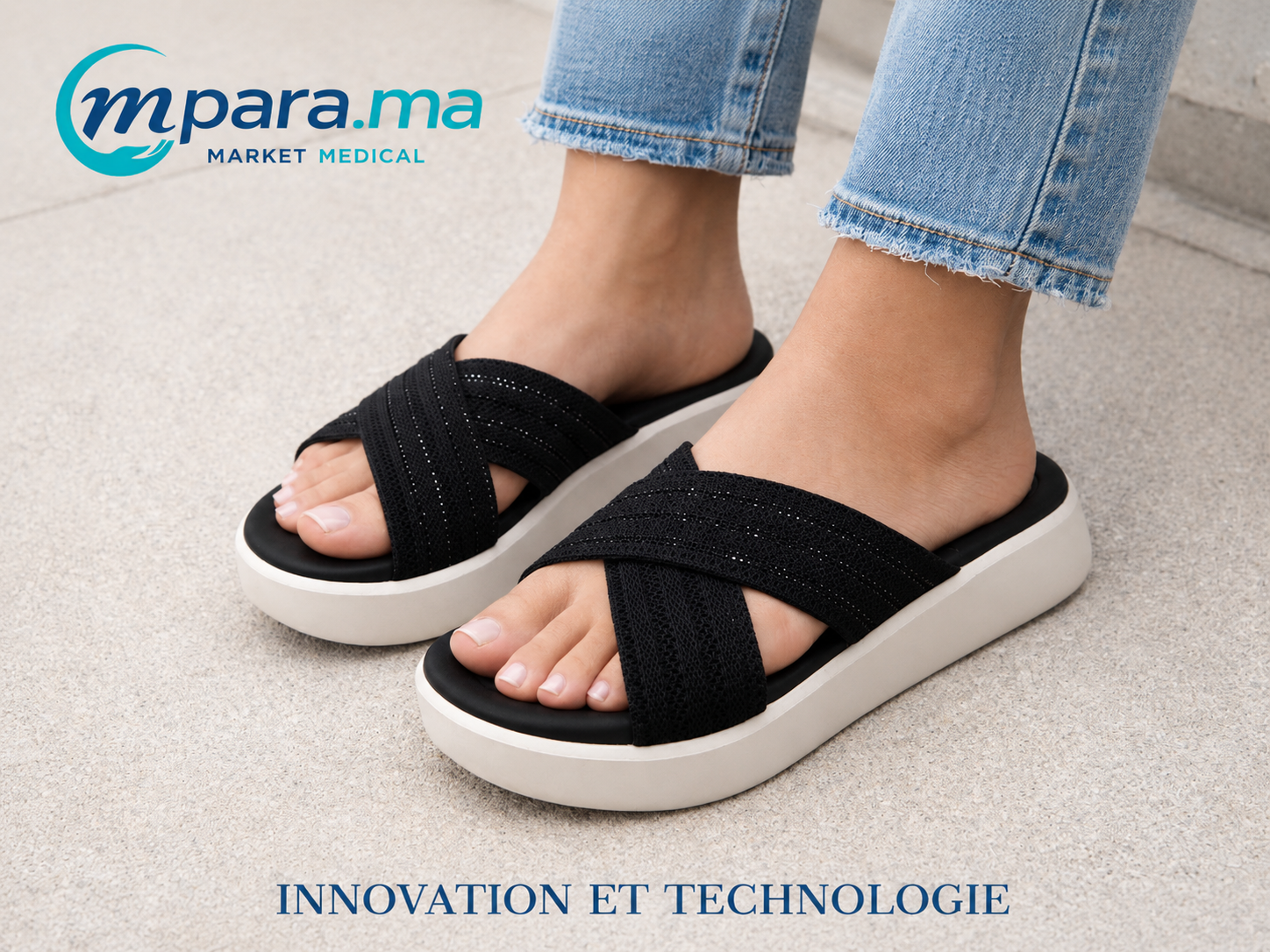 Bercama Sandale Médicale EVA – Semelle Souple et Confortable